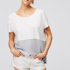 {We The Free} High-Low Colorblock Oversized Top